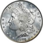 1878 Morgan Silver Dollar. 8 Tailfeathers. MS-62 (PCGS).
