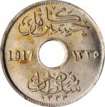EGYPT. 5 Milliemes, AH 1335//1917-H. Heaton Mint. PCGS MS-65 Gold Shield.