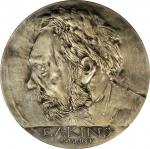 1972 Medal of Thomas Eakins, American Painter and Photographer. Silver (?). 63.4 mm. 200 grams. By L