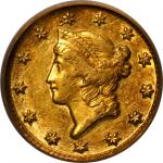 1849-D Gold Dollar. Winter 1-A. AU-50 (PCGS).