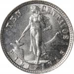 PHILIPPINES. 10 Centavos, 1921. Manila Mint. PCGS MS-64.