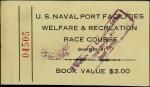 CHINA--MISCELLANEOUS. U.S. Naval Port Facilities Welfare & Recreation Race Course, Shanghai. $2, 192