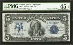 Fr. 274. 1899 $5 Silver Certificate. PMG Choice Extremely Fine 45 EPQ.