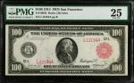 Fr. 1083b. 1914 Red Seal $100 Federal Reserve Note. San Francisco. PMG Very Fine 25.