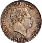 GREAT BRITAIN. 1/2 Crown, 1820. London Mint. George III. PCGS MS-64.