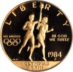 Complete Set of Proof 1984-Dated Los Angeles Olympiad Gold $10. (PCGS).