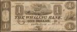 New London, Connecticut. The Whaling Bank. 1841. $1. Very Fine.