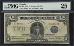 CANADA. Dominion of Canada. 2 Dollars, 1923. DC-26i. PMG Very Fine 25.