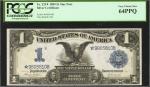Fr. 233*. 1899 $1 Silver Certificate Star Note. PCGS Very Choice New 64 PPQ.