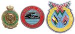 Sabah, Queen Elizabeth Coronation, Kinabalu Park & 10th Anniv of Sabah badges, Condition as image (3