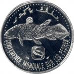 COMOROS. Aluminum 5 Francs Essai (Pattern), 1984. Paris Mint. PCGS SPECIMEN-68.