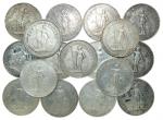 Great Britain,a lot of 17 trade dollars, 1897, 1898, 1899, 1900, 1902(6), 1903(2), 1908(3), 1909(2),