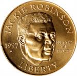 1997-W罗宾逊5美元 PCGS MS 69 1997-W Jackie Robinson Gold $5