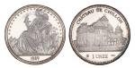 1989年瑞士发行1欧元加厚型9.99银章
