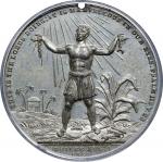 GREAT BRITAIN. Abolition of Slavery in the British Colonies White Metal Medal, 1834. PCGS SPECIMEN-6