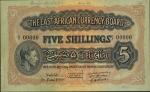East African Currency Board, a printers archival specimen 5 shillings, 1 June 1939, serial number P/