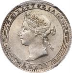 CEYLON. 25 Cents, 1893. London Mint. Victoria. PCGS MS-64.