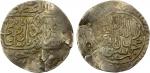 India - Mughal Empire. MUGHAL: Babur, 3rd reign, 1510-1530, AR shahrukhi (4.72g), Jaunpur, AH935, Ra