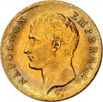 FRANCE - FRANCEPremier Empire / Napoléon Ier (1804-1814). 20 francs tête nue, calendrier grégorien 1