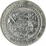 1959 Nevada Silver Centennial. Silver. 33 mm. HK-552, Turner-1. Rarity-5. MS-64 (ICG).