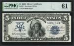 Fr. 281. 1899 $5 Silver Certificate. PMG Uncirculated 61.