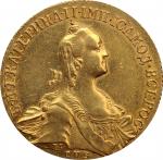 RUSSIA. 10 Rubles, 1766-CNB. St. Petersburg Mint. Catherine II (the Great). PCGS Genuine--Cleaned, A