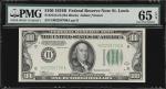 Fr. 2154-H. 1934B $100 Federal Reserve Note. St. Louis. PMG Gem Uncirculated 65 EPQ.