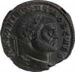 GALERIUS AS CAESAR, A.D. 293-305. AE Follis (10.03 gms), Rome Mint, 4th Officina, A.D. 300-301. NGC 
