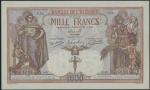 Banque de lAlgerie, specimen 1000 francs, ND (1926), zero serial numbers, purple and multicoloured, 
