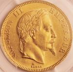 フランス (France) ナポレオン3世 月桂冠像 100フラン金貨 1869年(A) KM802.1 ／ Napoleon III Laureate Head 100 Francs Gold