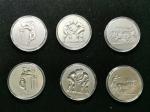 2004年 加纳刚果合作发行 1盎司 雅典奥运会（第3组） 纪念银币 6枚一套