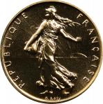 1979年法国1法郎加厚金样币。巴黎造币厂。FRANCE. Gold Franc Piefort, 1979. Paris Mint. NGC PROOF-68.