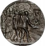 GREAT BRITAIN. Germany - Great Britain - United States. Sinking of the Lusitania Cast Iron Medal, 19