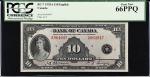 CANADA. Bank of Canada. 10 Dollars, 1935A. BC-7. PCGS Currency Gem New 66 PPQ.