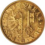SWITZERLAND. Geneva. 20 Franc, 1848. NGC MS-63.