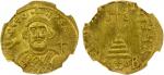 BYZANTINE EMPIRE: Leontius, 695-698, AV solidus (4.47g), Constantinople, SB-1330, 1st officina, crow