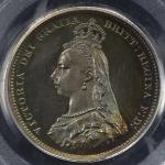 GREAT BRITAIN Victoria ヴィクトリア(1837~1901) Shilling 1887 PCGS-PR65 CAM トーン Proof  UNC+