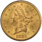 1883-CC Liberty Head Double Eagle. MS-62+ (PCGS). CAC.