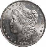 1878 Morgan Silver Dollar. 7 Tailfeathers. Reverse of 1878. MS-63 (NGC). CAC.