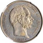 DENMARK. 2 Kroner, 1899-HC VBP. Copenhagen Mint. Christian IX. NGC MS-63.