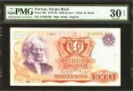 NORWAY. Norges Bank. 1000 Kroner, 1978-85. P-40b. PMG Very Fine 30 Net. Large Tear.