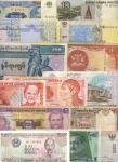 x A Group of Modern World Banknotes, post-1960, Cambodia, Cuba, Egypt, Gambia, Guatemala, Honduras, 