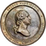 Circa 1860 U.S. Mint Washington Cabinet medal. Musante GW-241, Baker-326, Julian MT-23. Silver. Plai