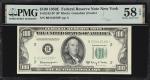 Fr. 2162-B*. 1950E $100 Federal Reserve Star Note. New York. PMG Choice About Uncirculated 58 EPQ.