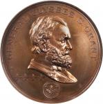 1897 Grant Monument Medal. Bronze. 64 mm. By Tiffany & Co. Miller-11. MS-65 BN (NGC).