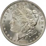 1880-CC Morgan Silver Dollar. VAM-7. 8/7, Reverse of 1878. MS-65 (PCGS).