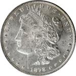 1878 Morgan Silver Dollar. 8 Tailfeathers. MS-63 (PCGS).