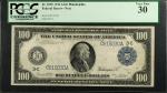 Fr. 1095. 1914 Philadelphia $100 Federal Reserve Note. Philadelphia. PCGS Currency Very Fine 30.