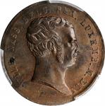 NETHERLANDS. Inauguration Copper Medal, 1815. Willem I. PCGS MS-63 Brown Gold Shield.