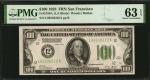 Fr. 2150-L. 1928 $100 Federal Reserve Note. San Francisco. PMG Choice Uncirculated 63 EPQ.